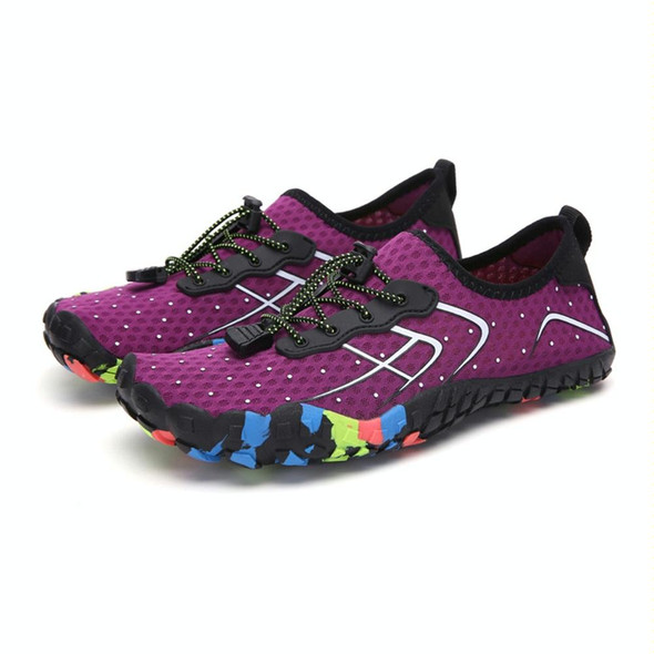 1888 Outdoor Hiking Sports and Anti-skid Wading Shoes, Size:38(Purple)