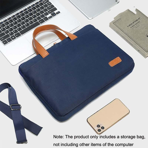 For MacBook 15.6-16.1 Inches MAHOO 10188 Ultra-Thin Hand Computer Bag Messenger Laptop Bag, Color:Gray