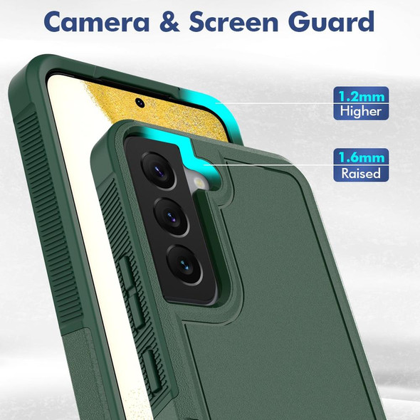 For Samsung Galaxy S22 5G 2 in 1 PC + TPU Phone Case(Dark Green)