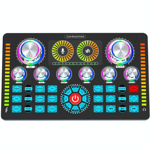 Q7 Live Streaming Sound Card Audio Mixer for Recording Live