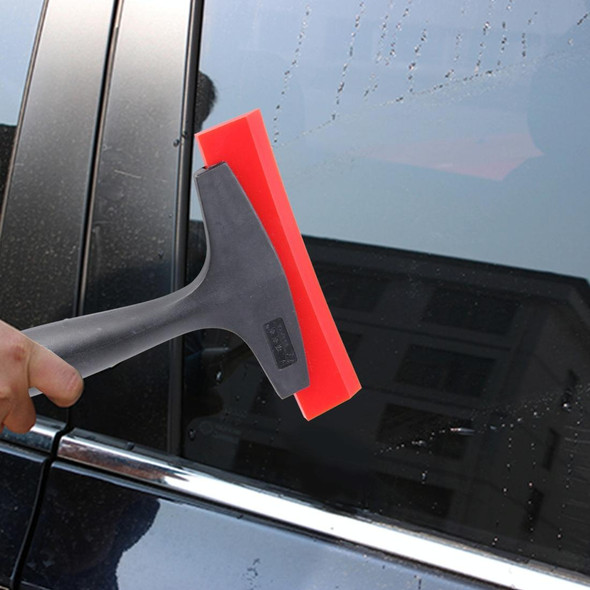 For Short Handle Tendon Scraper Car Film Tools Wiper Plate Glass Cleaning Tool(Black)