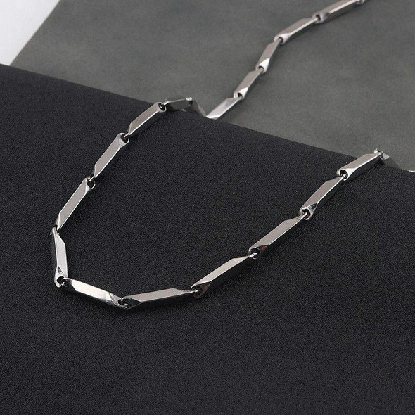 Ladies Alphabet Versatile Titanium Steel Necklace Twist Chain, Specification:XL1459