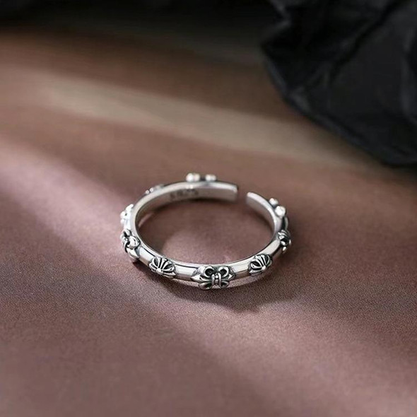 925 Silver Ladies Vintage Wear Combination Ring, Specification:J2639