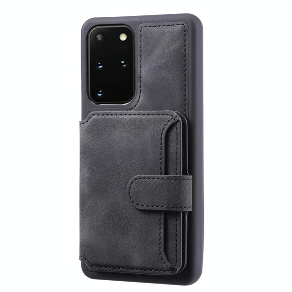 For Samsung Galaxy S20 Feel Dream Anti-theft Brush Shockproof Portable Skin Card Bag Phone Case(Black)