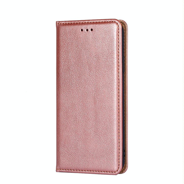 For Tecno Pova 4 Pro Gloss Oil Solid Color Magnetic Leatherette Phone Case(Rose Gold)