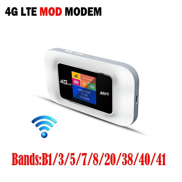 D921 4G Portable Plug-In Card Router Support Malay MOD Modem Portable WIFI Wireless Hotspot(White)