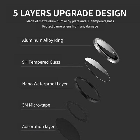 For HUAWEI P60 / P60 Pro / P60 Art ENKAY Hat-Prince 9H Rear Camera Lens Aluminium Alloy Tempered Glass Film(Purple)