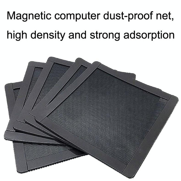 10pcs 14cm Punching Magnetic Suction PVC Cooling Fan Dust Net Desktop Computer Industrial Fan Filter Cover