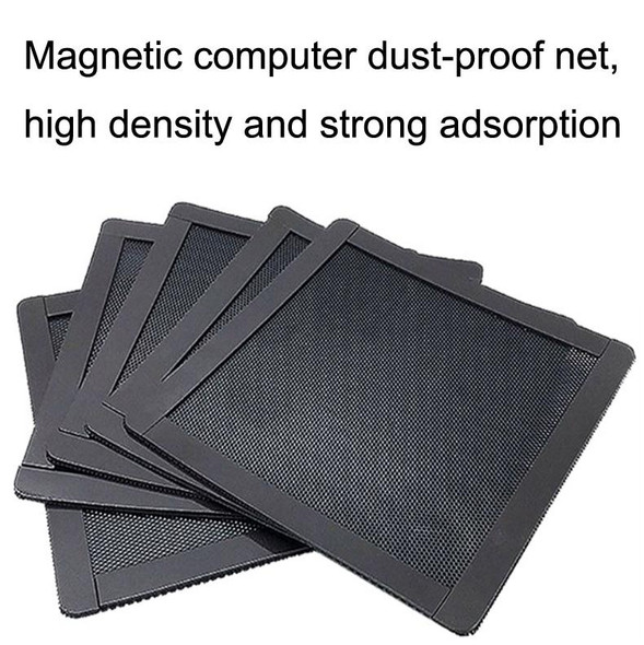 10pcs 12x24cm With Magnetic Suction PVC Cooling Fan Dust Net Desktop Computer Industrial Fan Filter Cover