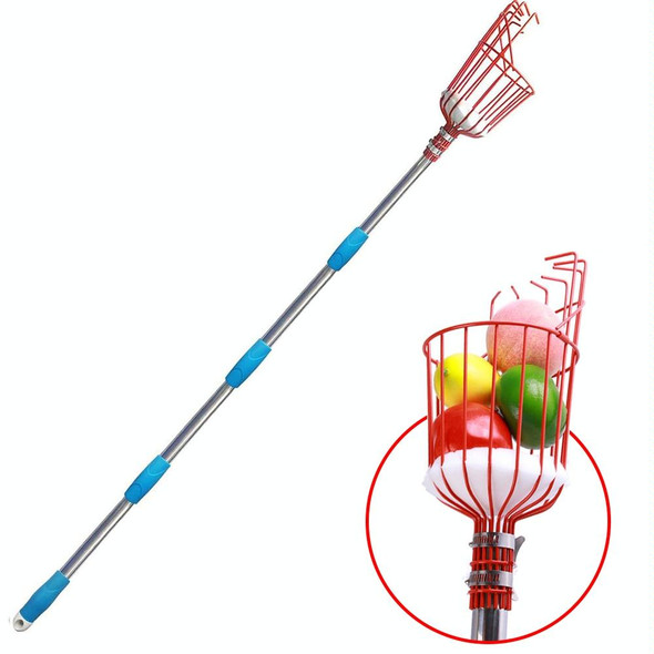 Stainless Steel Aerial Fruit Picker Fruit Picking Tools, Specification: 10 Sections 4m