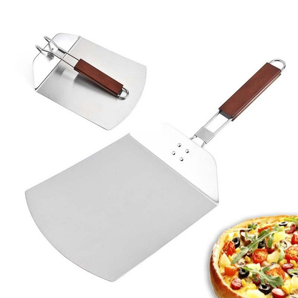 Stainless Steel Folding Pizza Spatula Square Cake Transfer Spatula Baking Tools