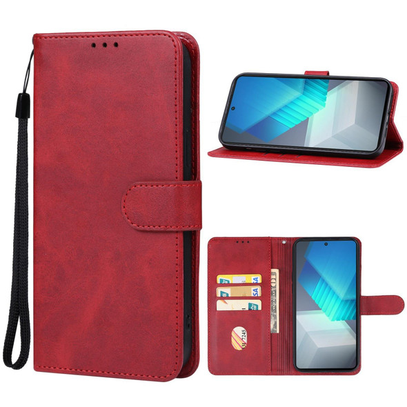 For vivo iQOO Neo7 India Leatherette Phone Case(Red)