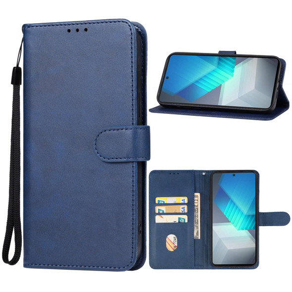 For vivo iQOO Neo7 India Leatherette Phone Case(Blue)