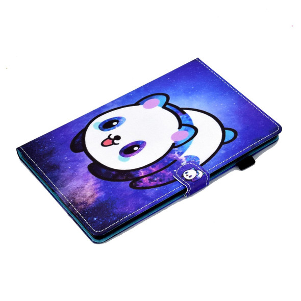 For Lenovo Tab P11 Gen 2 Sewing Thread Horizontal Painted Tablet Leatherette Case(Star Panda)