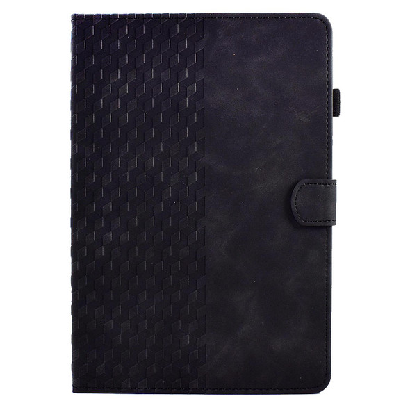 For Lenovo Tab P11 Gen 2 Rhombus Embossed Leatherette Tablet Case(Black)