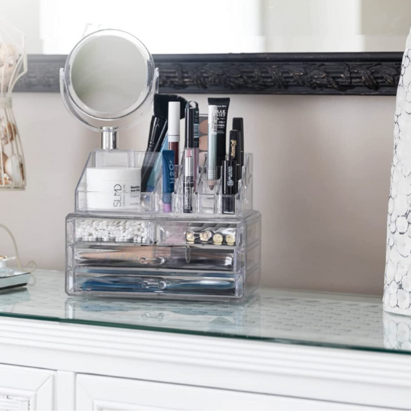 Cosmetic Organiser with Mirror