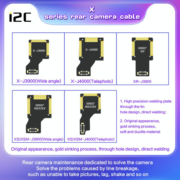 For iPhone 12 Pro Max J10500 i2C Back Facing Telephoto Camera Cable