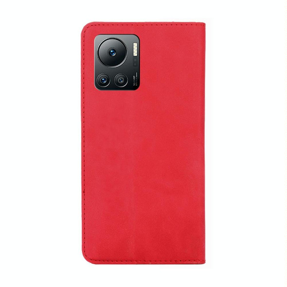 For Infinix Note 12 VIP Skin Feel Magnetic Horizontal Flip Leatherette Phone Case(Red)