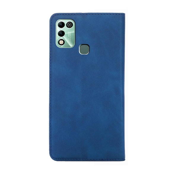 For Infinix Hot 11 Play Skin Feel Magnetic Horizontal Flip Leatherette Phone Case(Blue)