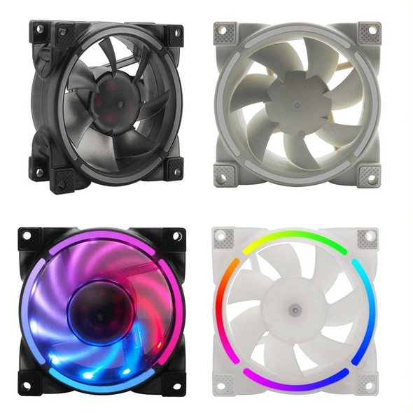 MF8025 Magnetic Suspension FDB Dynamic Pressure Bearing 4pin PWM Chassis Fan, Style: Non-luminous (White)