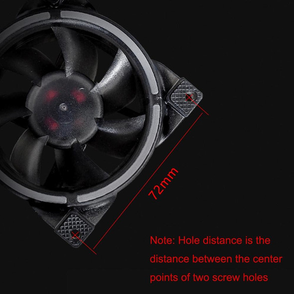 MF8025 Magnetic Suspension FDB Dynamic Pressure Bearing 4pin PWM Chassis Fan, Style: Non-luminous (Black)