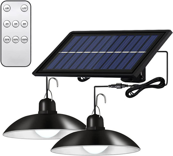 Double Head Solar Light With Remote Control