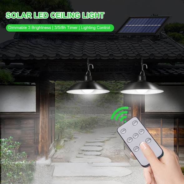 Double Head Solar Light With Remote Control