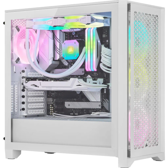 4000D RGB Airflow Tempered Glass Mid-Tower; White