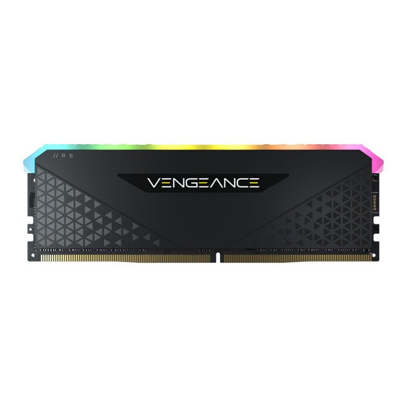 Corsair VENGEANCE® RGB RS 16GB (1 x 16GB) DDR4 DRAM 3200MHz C16 Memory Kit; 16-20-20-38; 1.2V; Black