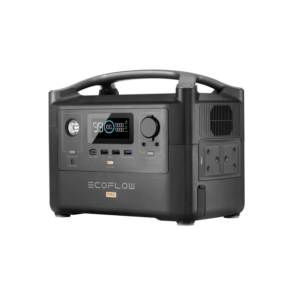 ECOFLOW RIVER PRO Portable Power Station - 720Wh Battery - 600W output; 200W Solar; SA Socket