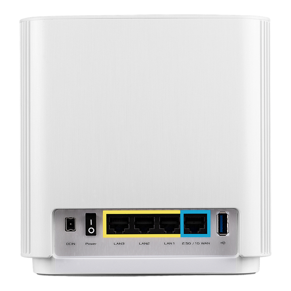 AX6600 Whole-Home Tri-band Mesh WiFi 6 System 1 PACK  Coverage up to 410 Sq. Meter/4;400 Sq. ft.; 6.6Gbps WiFi; 3 SSIDs; 2.5G p