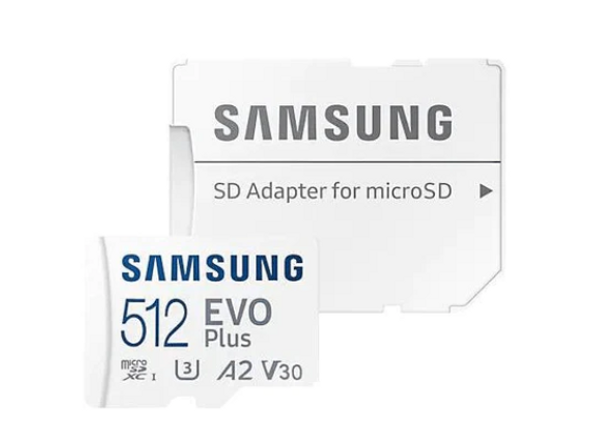 SAMSUNG 512GB EVO Plus microSD Card
