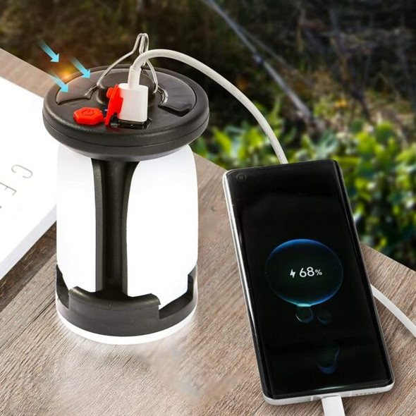 Multifunctional Solar Light & Power Bank for Camping & Emergencies