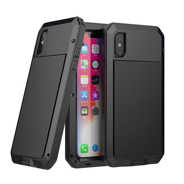 Metal Shockproof Waterproof Protective Case for iPhone XR (Black)