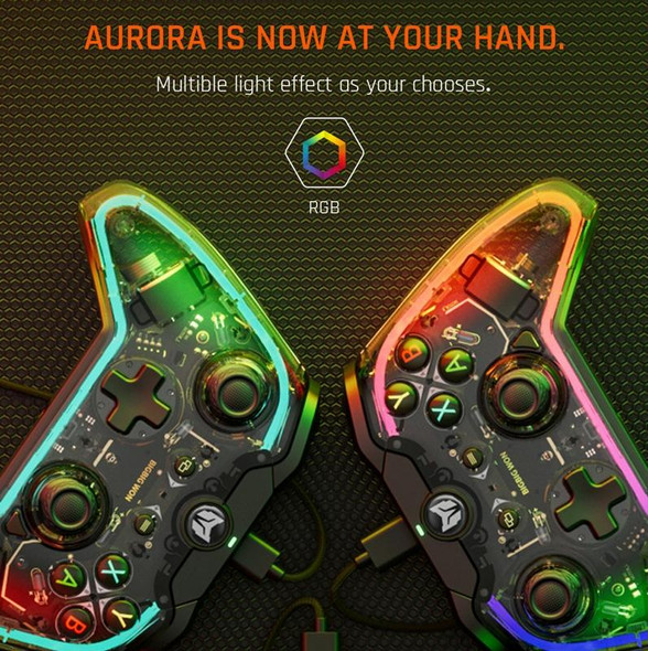 BIGBIGWON C1 S+R90 RGB Light Wired Gamepad Controller For PC/Switch