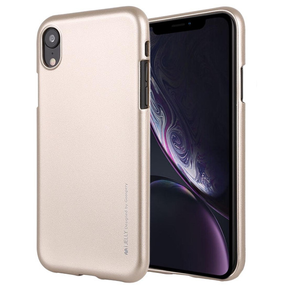 GOOSPERY JELLY Series Shockproof Soft TPU Case for iPhone XR(Gold)