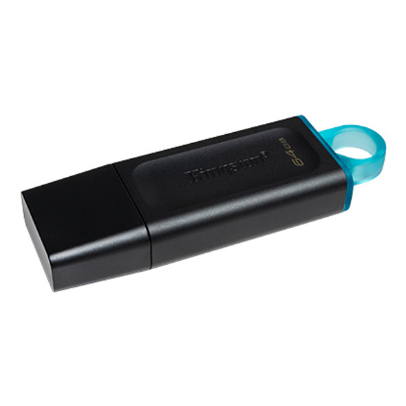 Kingston DataTraveler Exodia 64GB USB 3.2 Flash Drive (Black/Teal)