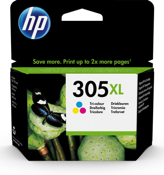HP #305XL HIGH YIELD TRI-COLOR ORIGINAL INK CARTRIDGE - HP 2720/4120