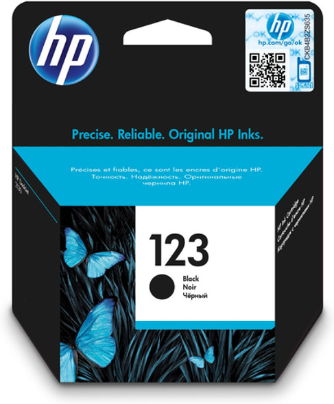 HP 123 Black Ink Cartridge - High Quality Printing Solution