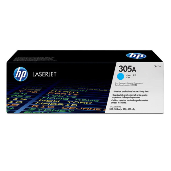 HP 305A Original LaserJet Toner Cartridge - Cyan