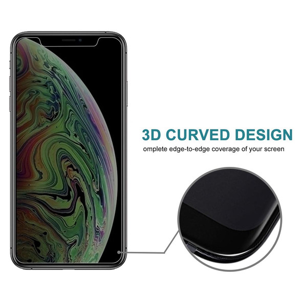 9H 3D Privacy Anti-glare Non-full Screen Tempered Glass Screen Protector for iPhone 11 Pro Max / XS Max