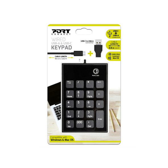 Port Numeric Keypad Wired - Type C
