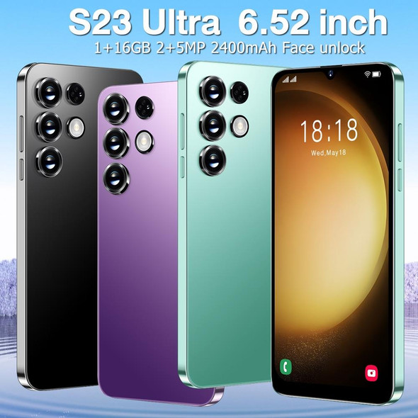 S23Ultra / D15, 1GB+16GB, 6.52 inch, Face Identification, Android 9.1 MTK6580A Quad Core, Network: 3G (Purple)