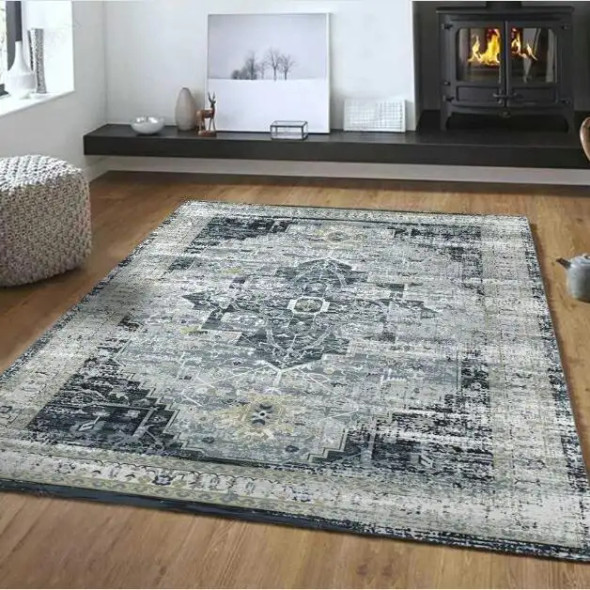 Henley Velvet Print Rug - Fine Living