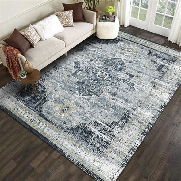 Henley Velvet Print Anti-Slip Rug - Fine Living, 160x230 cm