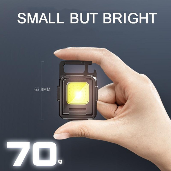 Double Sided COB Flashlight Mini Keychain Light Camping Light Without Stand