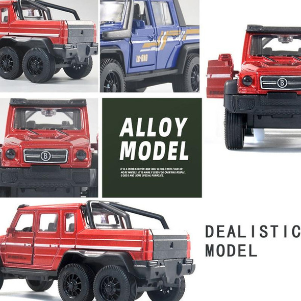 1:32 Alloy Pickup Truck Off-Road Model Children Toy Cars(B Models Red)