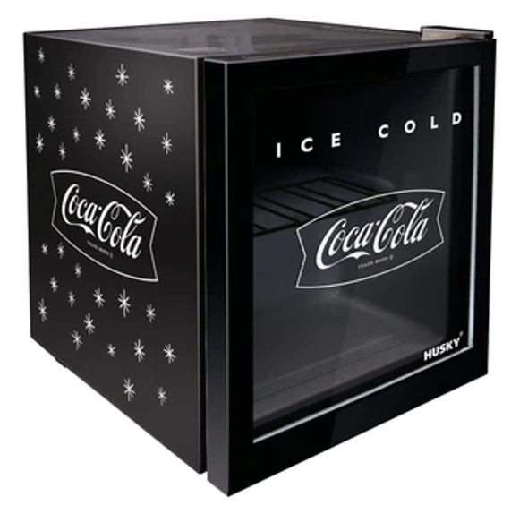 46L Coca-Cola Counter-Top Glass Door Beverage Cooler - Black