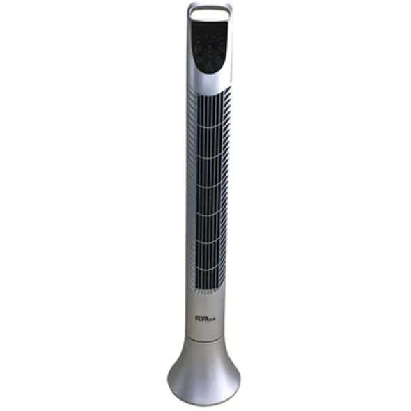 ALVA AIR - 92cm Plastic Tower Fan With Remote - Silver