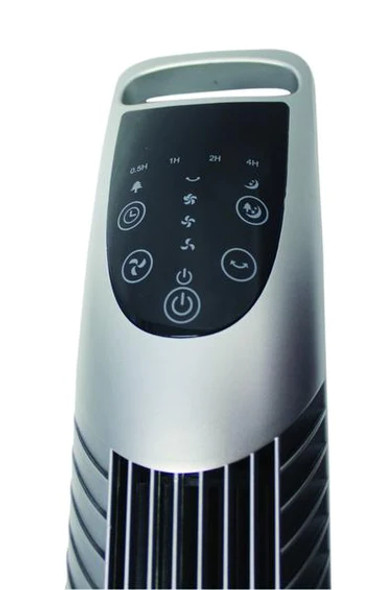 ALVA AIR - 92cm Plastic Tower Fan With Remote - Silver